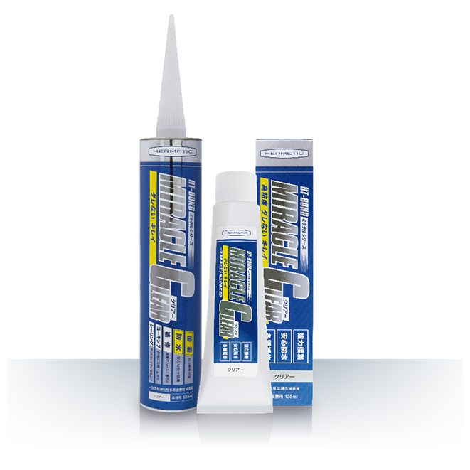 Miracle Clear 透明だからきれいな仕上がり 透明部材の接着や内装工事に最適 接着剤メーカーのヘルメチック