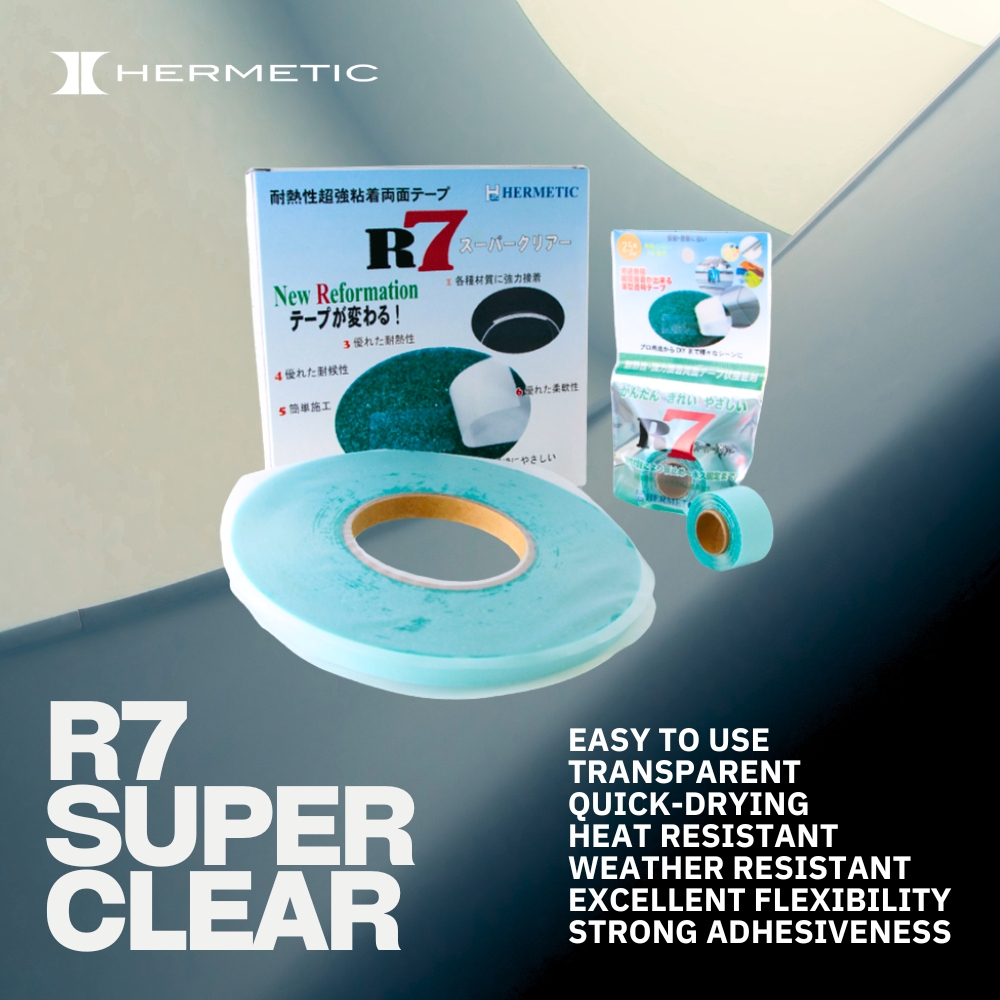 R7スーパークリアー – 両面テープのように施工する強力接着剤 | 接着剤